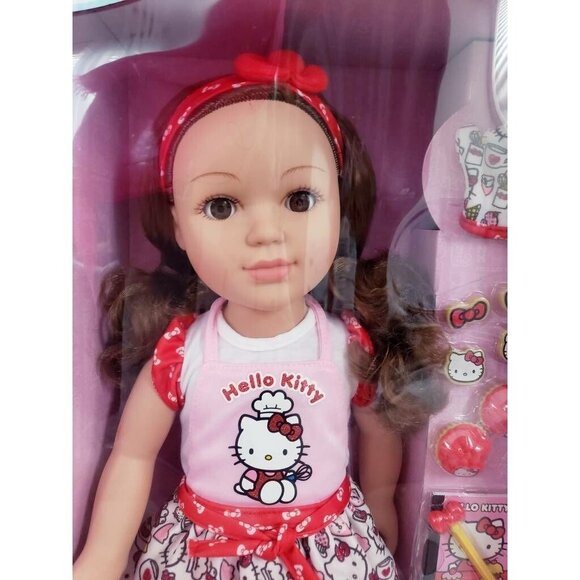 My Life As Hello Kitty Fashion Doll Brown Wavy Hair Pink Outfit Toy New In Box - Picture 5 of 6